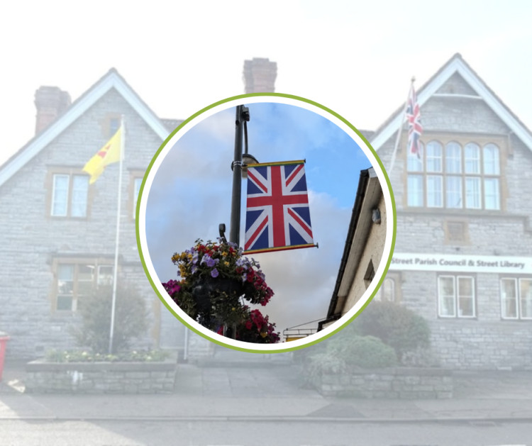Street Parish Council has explained why Union Flag banners were removed from the High Street after the change prompted criticism from residents.