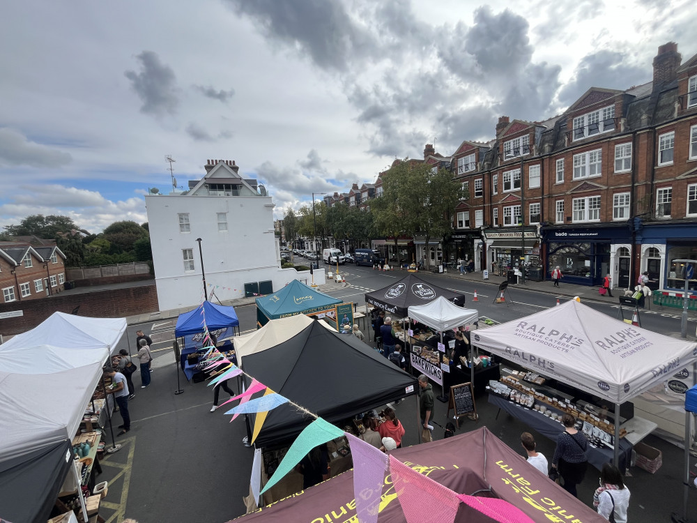 Ted's Market takes place in the car park of the King's Head Pub on Teddington's High Street (Credit: Ted's Market)