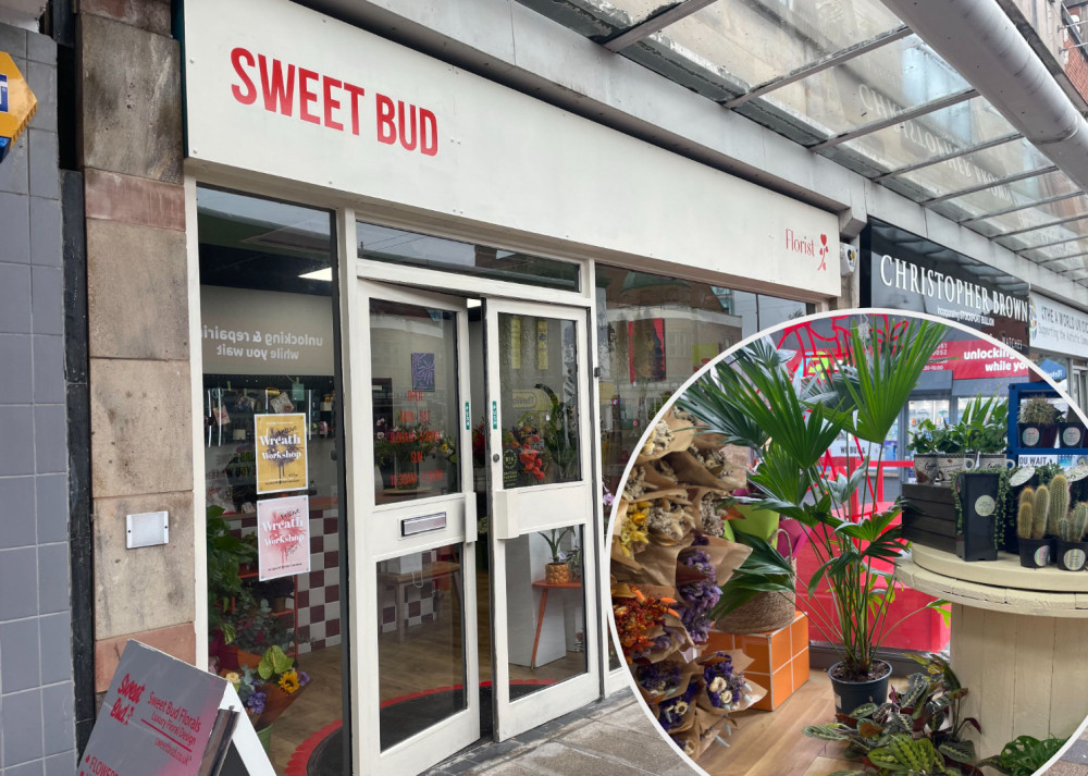 Sweet Bud, a new independent florist, is based at 16 Merseyway in Stockport town centre (Images - Nub News)