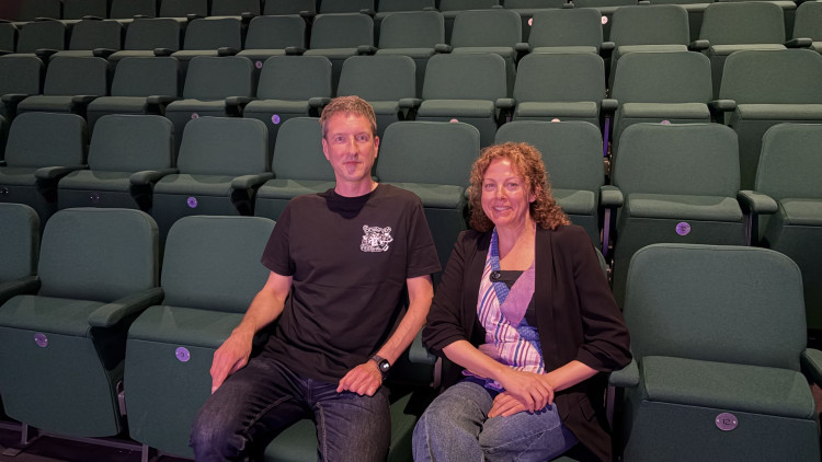Pocket Film Festival Director, Owen Hurcombe and BFI Pianist, Meg Morley (image via Livia Gregor)