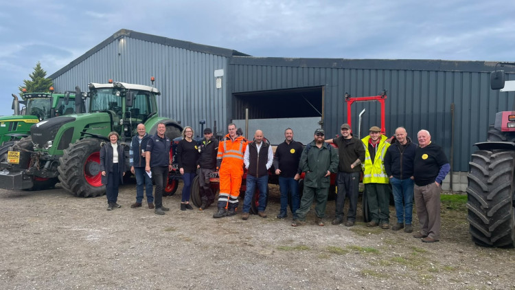 East Cheshire Action Against CCS organised a tractor run in protest of the proposed Peak Cluster CO2 pipeline (Credit: Supplied)