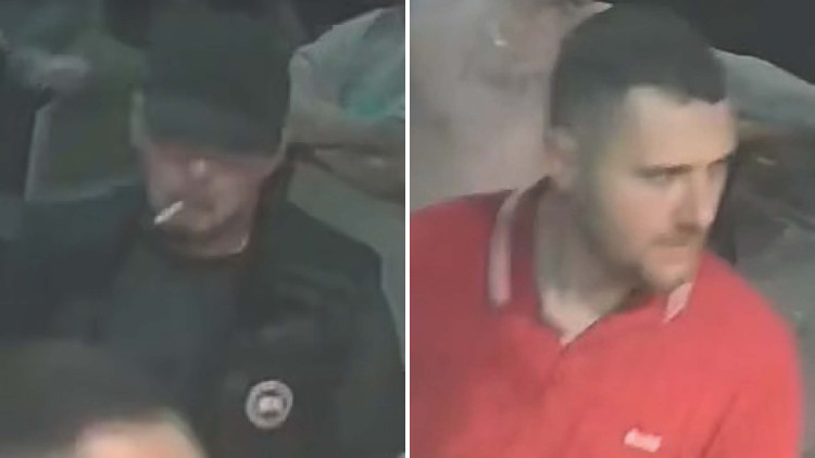 Police are looking to speak with these two men following a 'brawl' at the Old Millstone pub in Macclesfield (Credit: Cheshire Police)