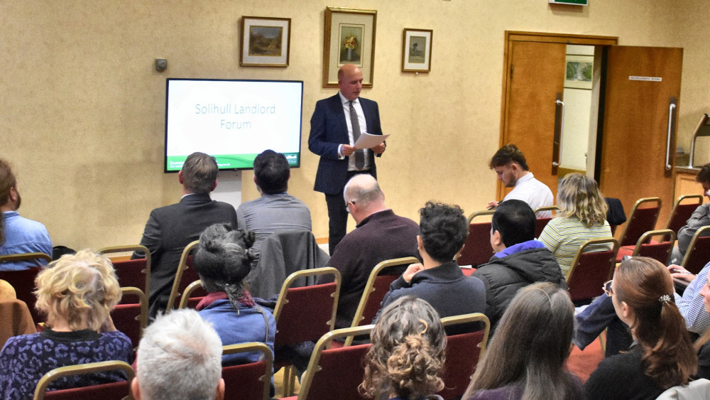 Cllr Mark Parker at last year's Solihull Landlord Forum (Image supplied)