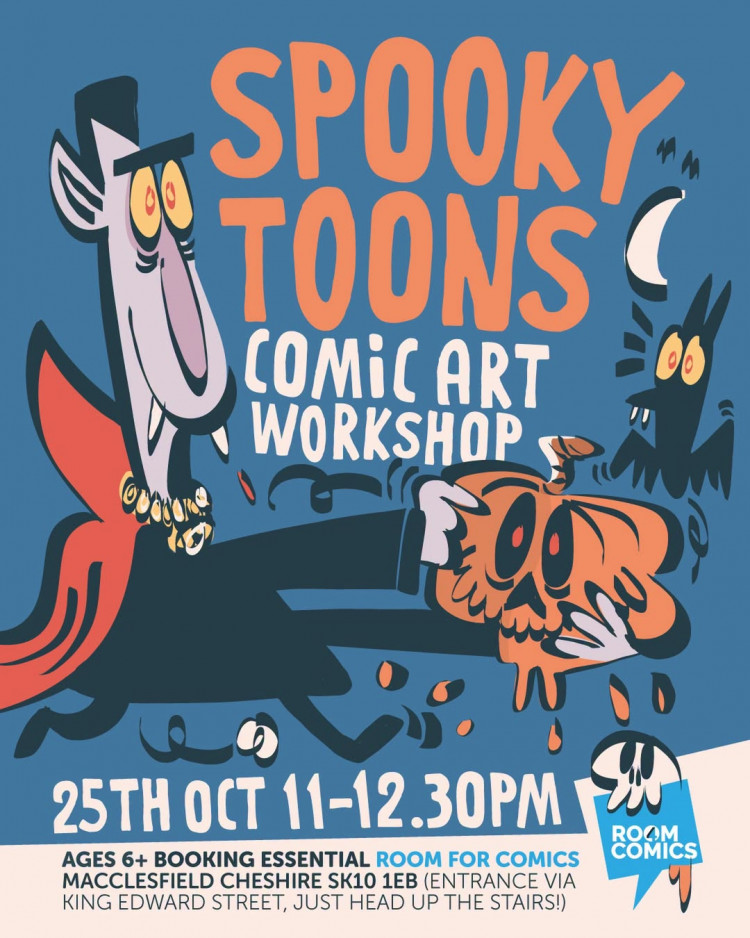 SPOOKyTOONs! Comic Art Workshop on Sunday 25th October