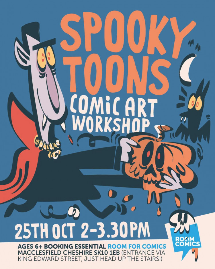 SPOOKyTOONs! Comic Art Workshop on Sunday 25th October