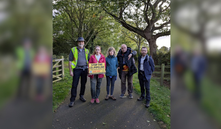 Members of Friends of the Earth Chester and District took part in the 'PipeWalk' organised by campaign group Action Against CCS (Image: supplied)