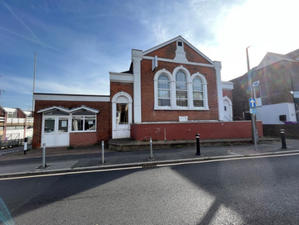 The main church building on Stanford High Street