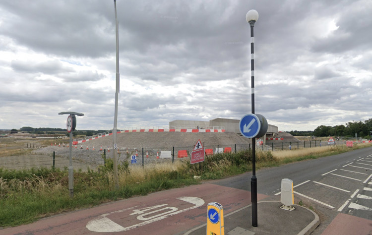 HS2 shared that overnight lane closures on B4451 in Southam will last until 8 October (image via Google Maps) 