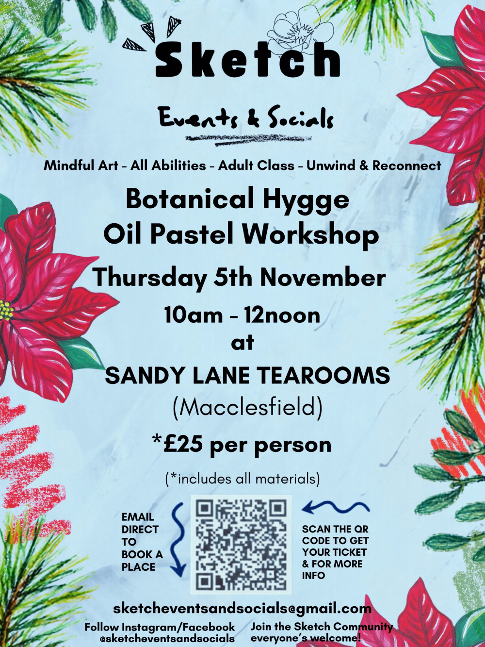 Botanical Hygge Oil Pastel Workshop