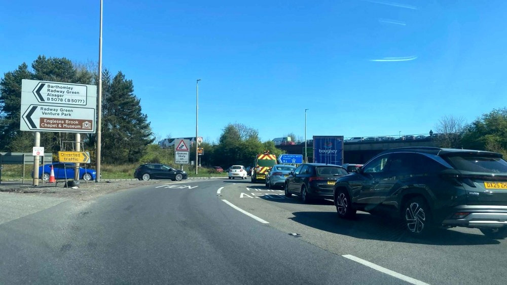 On 29 September, emergency services were alerted to a crash on the M6 close to Junction 16 (Photo: Nub News).