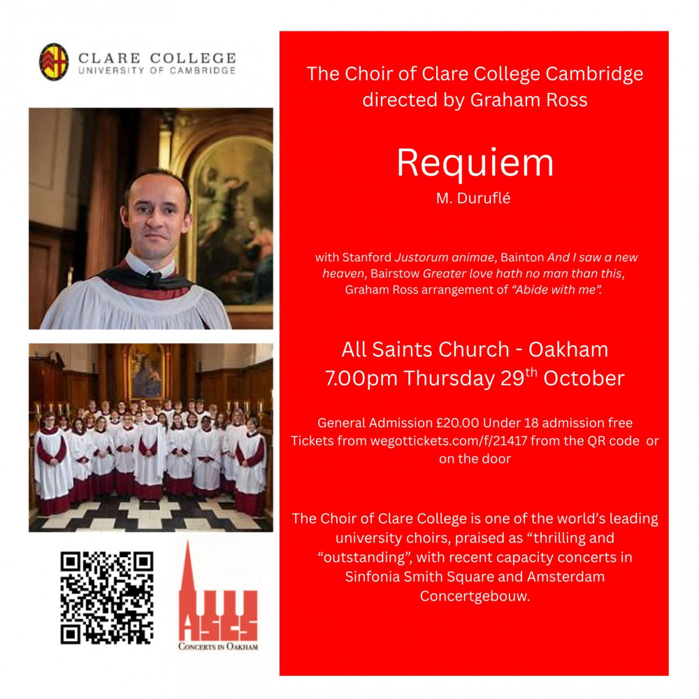 Concert - Choir of Clare College Cambridge
