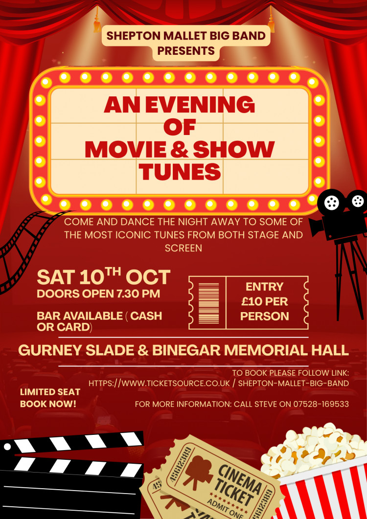 Shepton Mallet Big Band  presents an evening of Movie and Show tunes