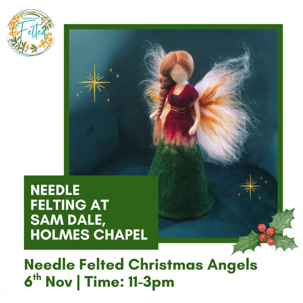 ✨ Needle Felted Christmas Angels ✨ Sam Dale's - Holmes Chapel 
