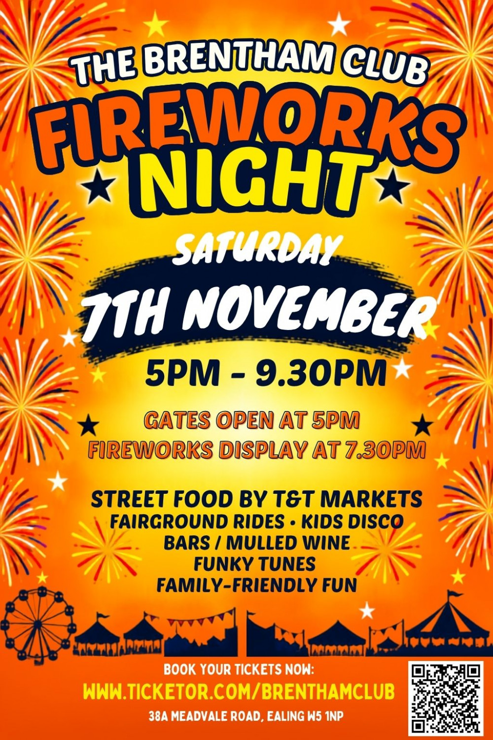 The Brentham Club Fireworks Night