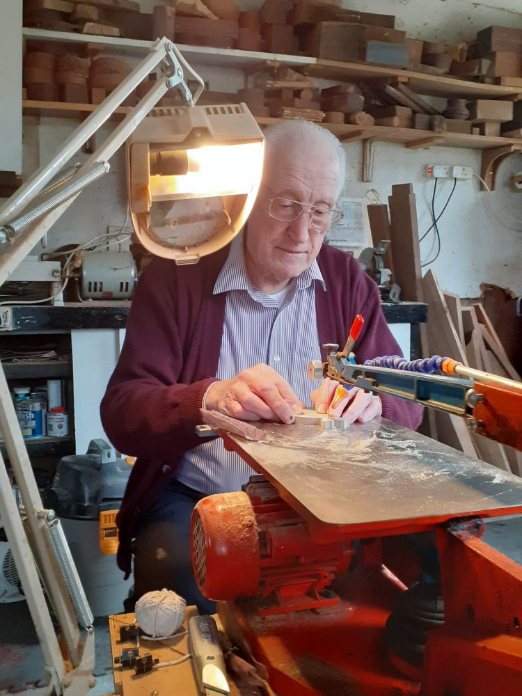 Talented TWAM volunteer, Gordon Degg, makes wooden items and well as collecting tools for the charity.  (Photo: Nub News)