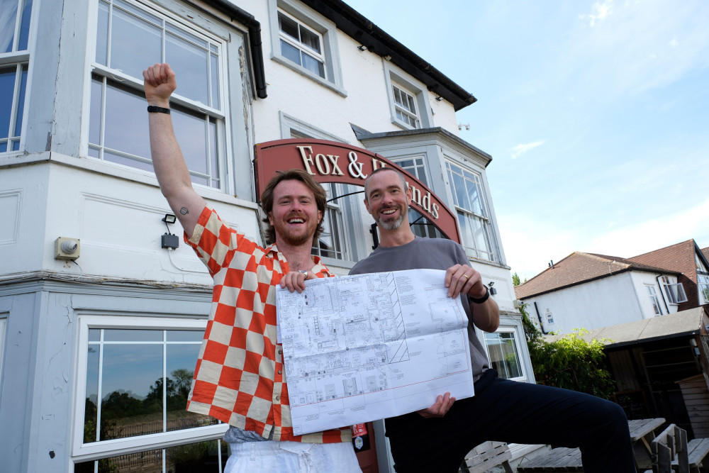 Teddington-based William Walters (L) and Paul Reynolds (R) are taking over The Fox and Hounds Pub in partnetship with Star Pubs (Credit: Star Pubs)