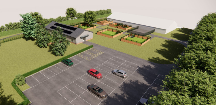 An artist's impression of the new-look facilities (image via planning application)