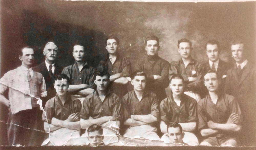 A family seeks Wells readers' help identifying faces in a pre-WWII Wells Wednesdays football team photo. (Supplied) 
