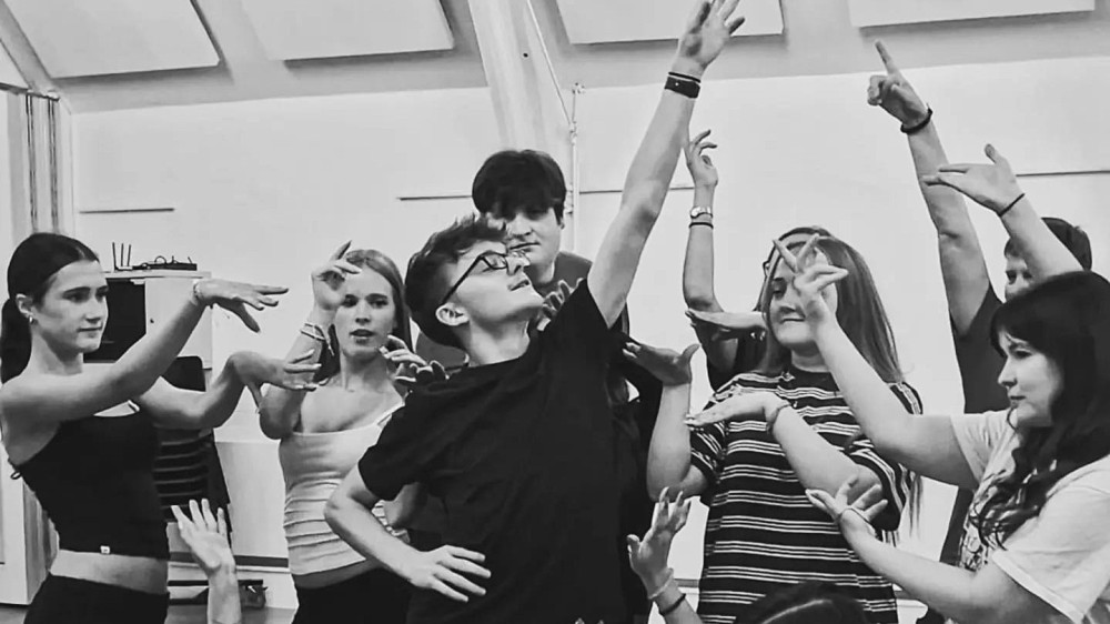 Cast members rehearse for STAMPS' upcoming production of Everybody’s Talking About Jamie at The Core Theatre, Solihull (Image supplied)
