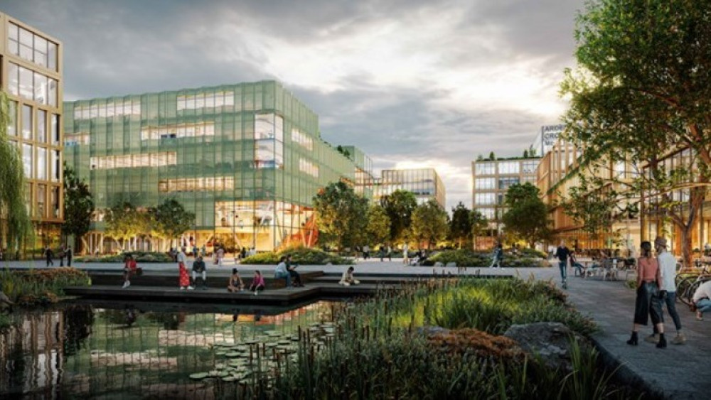 The site is located near to the NEC campus, Birmingham Airport and Birmingham International railway station (Image via LDRS)