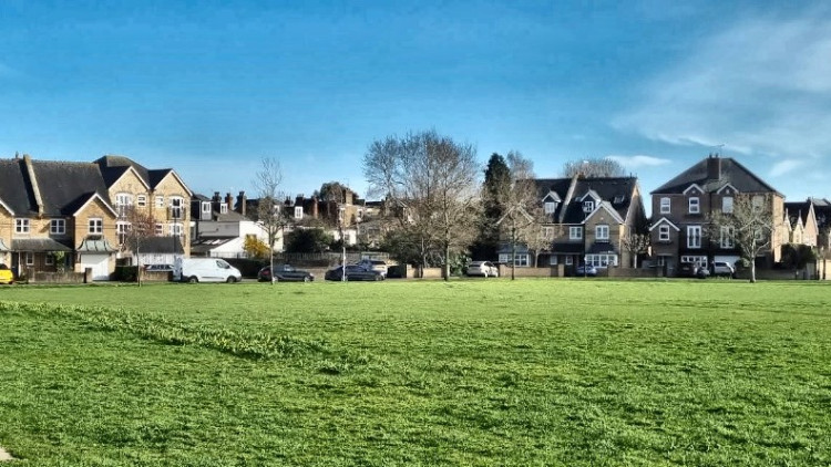 The bulb planting will take place at Hampton Village Green (Image via Google Maps)