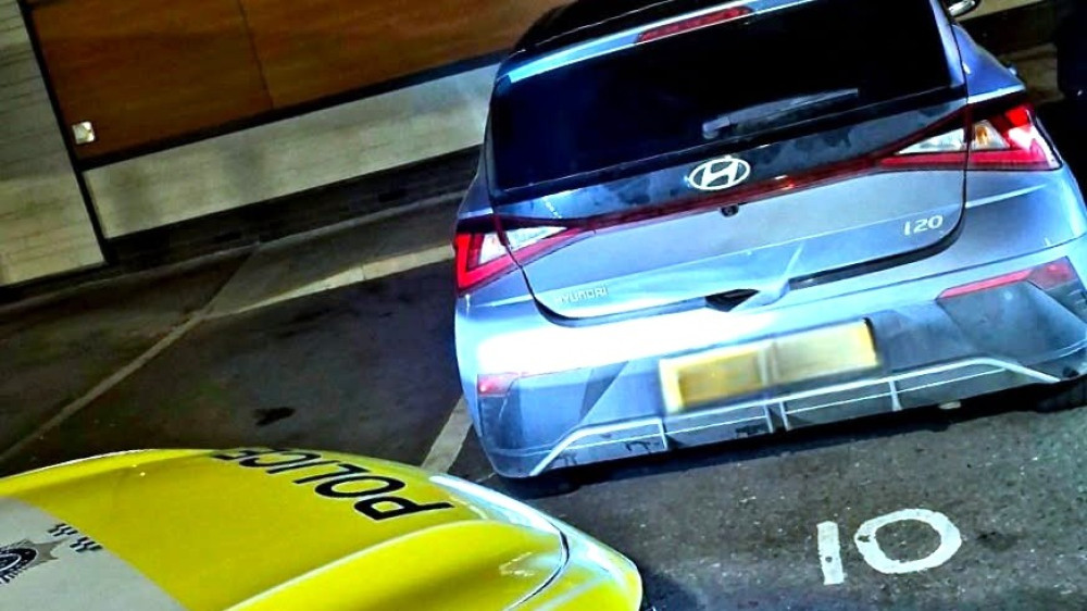 On Saturday 26 September, Cheshire Police stopped a Hyundai off Dunwoody Way (Photo: Crewe Police).