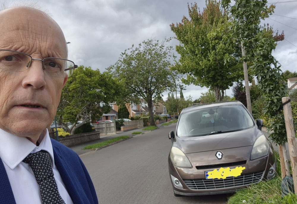 The car was abandoned on Brookside Avenue (image supplied)