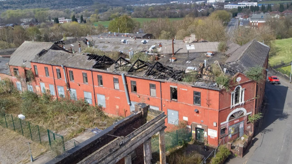 Emergency works were carried out at Wade after a fire in April 2025 (image via Stoke-on-Trent City Council)