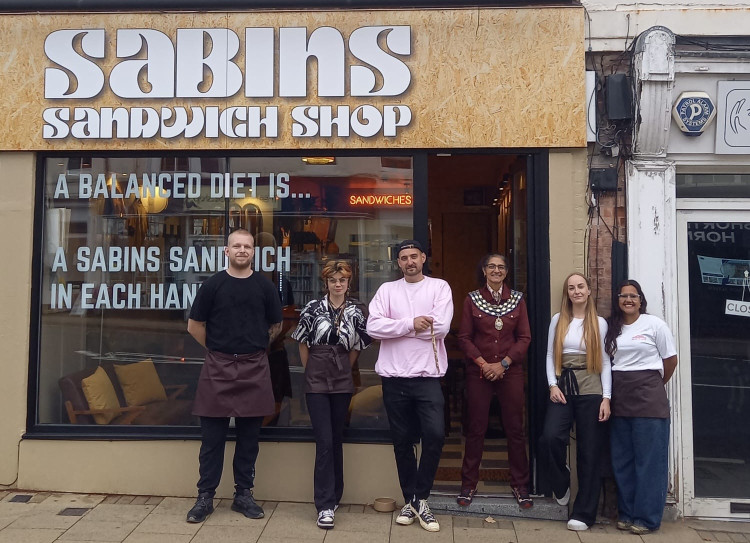 Sabins has opened in Kenilworth today (image via Cllr Alison Insley)