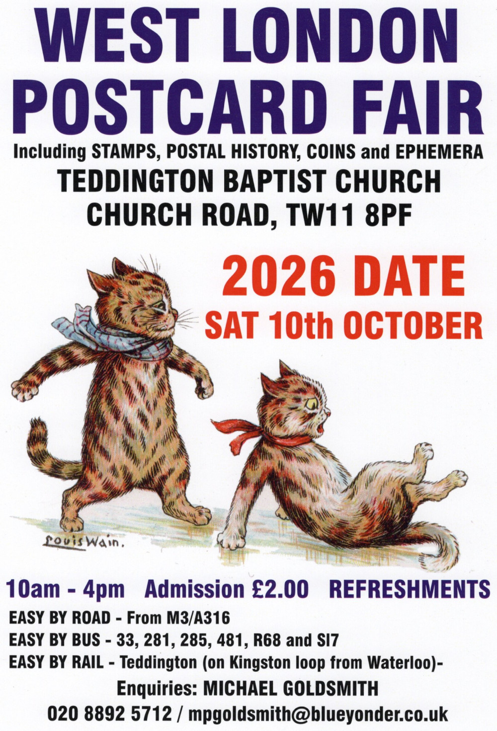 TEDDINGTON POSTCARD FAIR