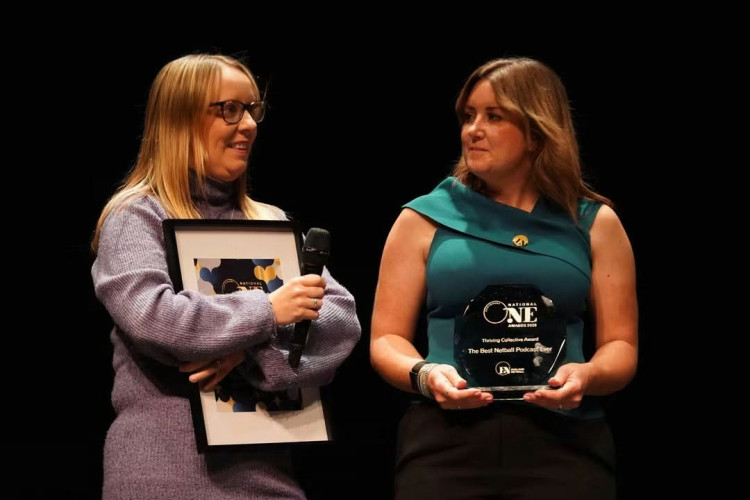 The team behind Ashby Netball Club have a podcast that has been recognised with a national award (Photo: supplied)