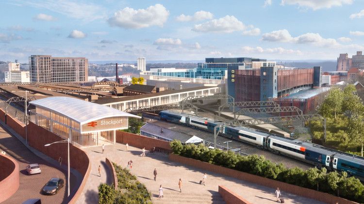 What Stockport railway station could look like under new transformation plans (Image - Stockport Council)