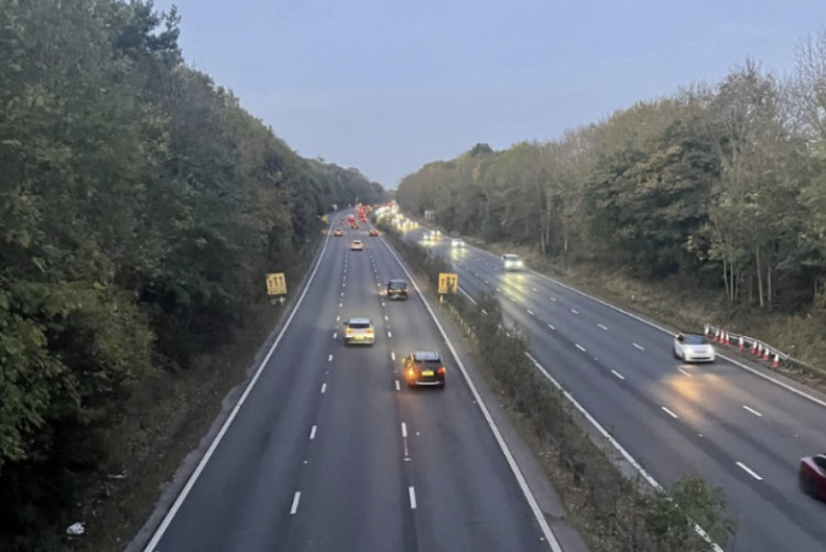 Motorists warned to avoid A46 near Stoneleigh Island due to an overturned lorry this evening (7 October) (image supplied)