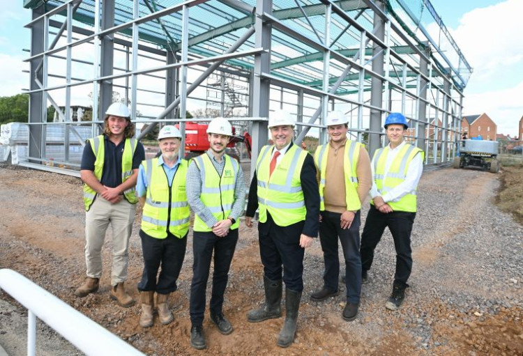 Work continues at Greville Business Park (image via WCC)