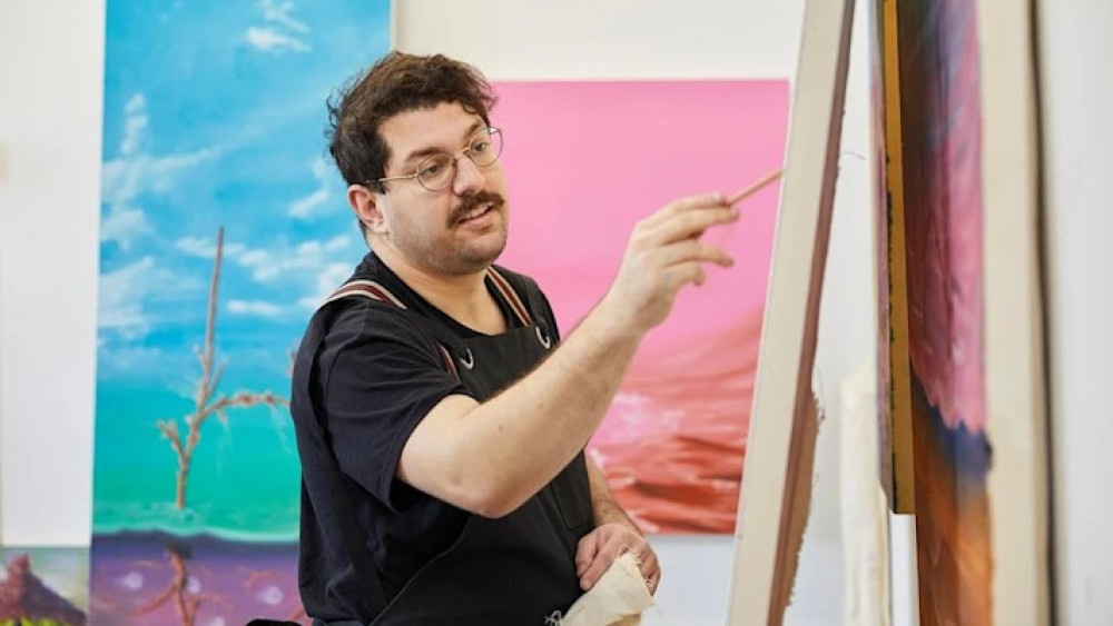 Iranian artist and film-maker Parham Ghalamdar is the lead artist behind SUBTEXT, a new free exhibition at Stockroom (Image via Stockport Council)