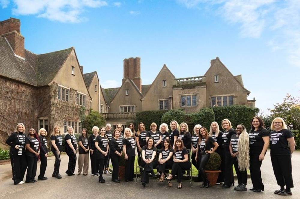 The ladies at Mallory Park Hotel where the calendar was shot (image via Visually Virtual Photography)