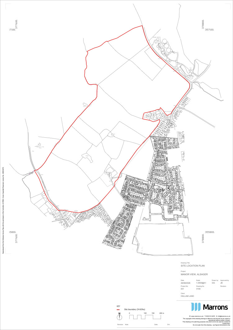 Manor View consultation site plan. (Image: Hallam Land) 