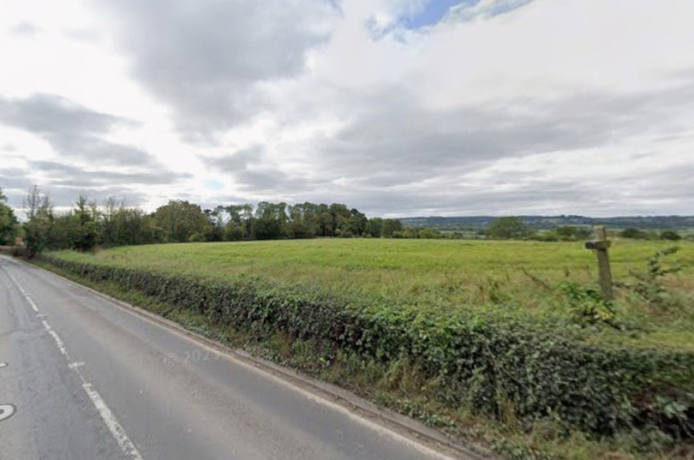   Proposed site of six business units on the A361 Edgarley Road in Glastonbury. CREDIT: Google Maps.