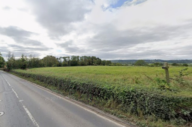   Proposed site of six business units on the A361 Edgarley Road in Glastonbury. CREDIT: Google Maps.