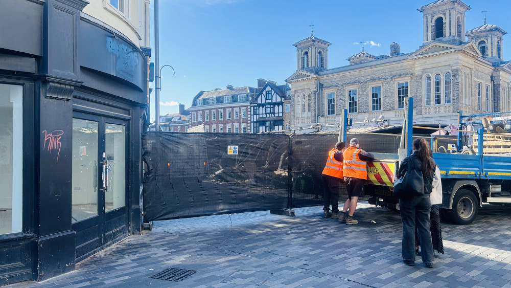 Several stalls at Kingston's Market Place were destroyed in a fire earlier this week(Credit: Tilly O'Brien)
