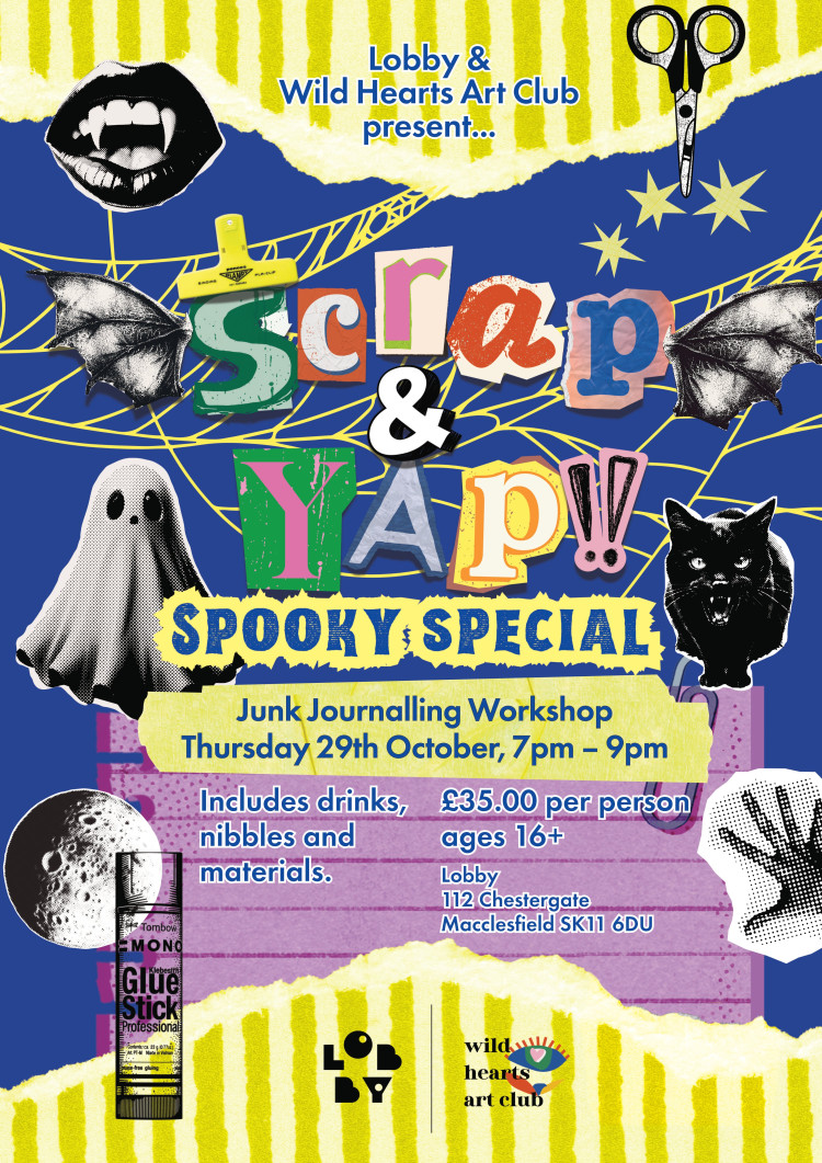 Lobby x Wild Hearts Art Club Junk Journaling Workshop: Spooky Special