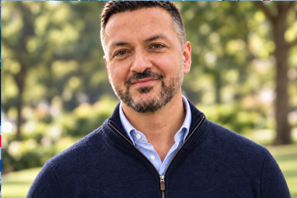 Matisse Ghaddaf, founder of Outgrew is seeking Kingston schools to join his uniform recycling initiative (Image supplied)