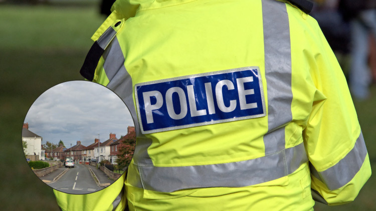 Officers were called to Brookhouse Road in Meir following reports of violence (main image via pxfuel / inset image via Google Street View)