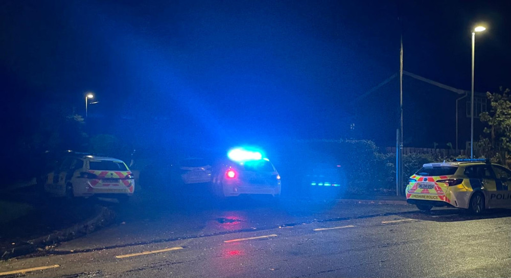Cheshire Police were called to Truro Close in Broken Cross following reports of a large group of teenagers (Credit: Warren Nesbit)