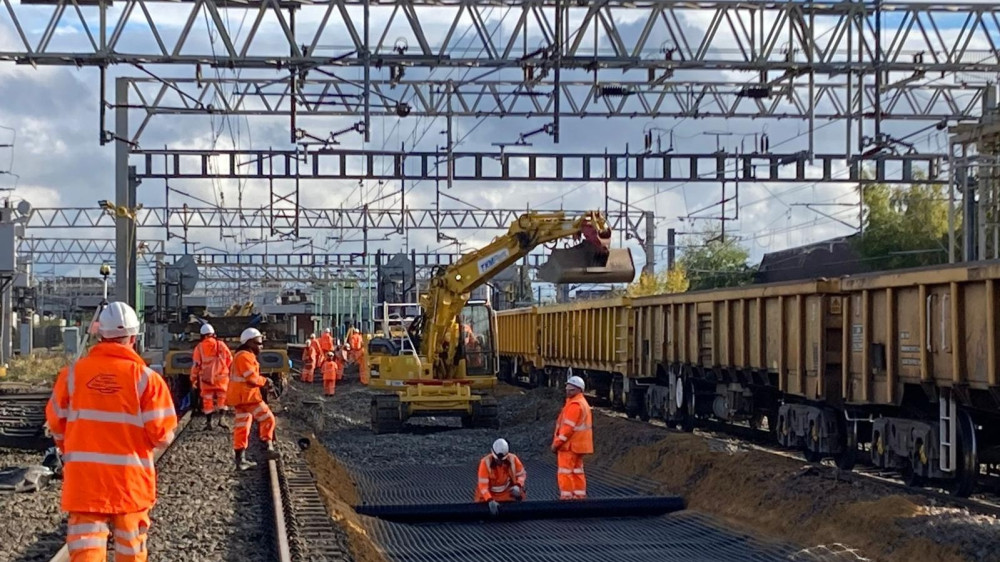Improvements being made to the Trent Valley line (image via Network Rail)