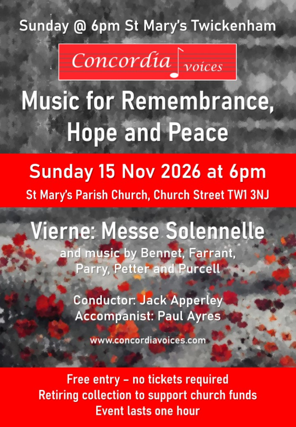 Concordia Voices: Music for Rembrance, Hope and Peace