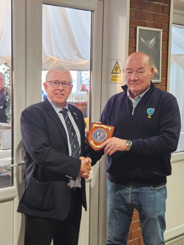 Sandbach RUFC were honoured to host Cheshire RFU President Mark Jordan at Bradwall Road recently. (Photo: Sandbach RUFC)