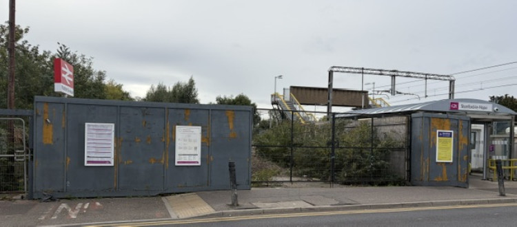 Stabnford rail station this morning (Monday, 12 October). 