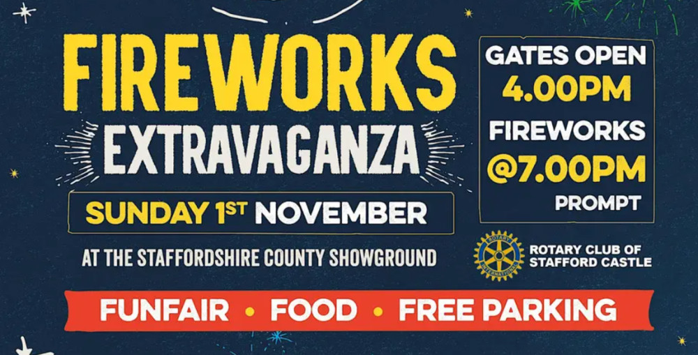 Event poster (image via Stafford Castle Rotary Club)