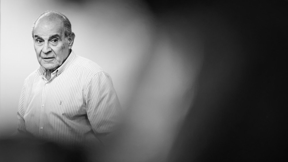 David Suchet as Thomas Becket during rehearsals of Orange Tree Theatre's Murder in the Cathedral (credit: Marc Brenner).